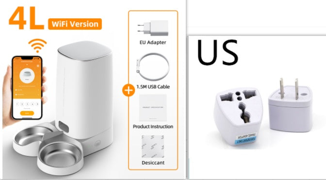 4L Automatic Pet Feeder Cat Food Dispenser