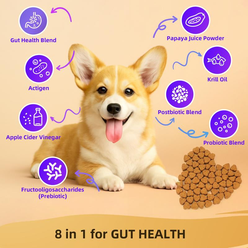 8-In-1 Multivitamin Soft Chews for Dogs