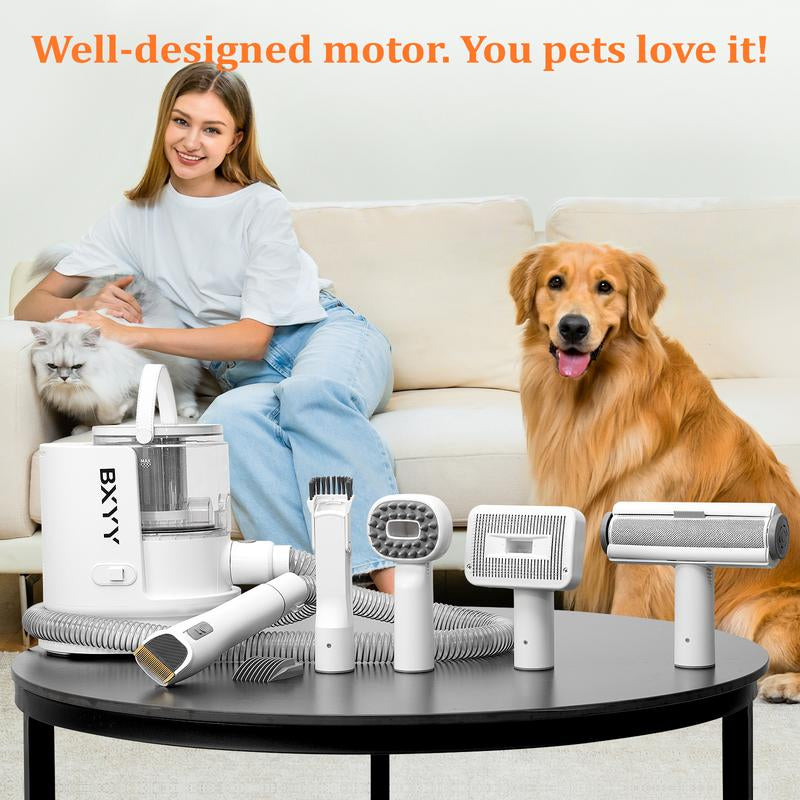 Dog and Cat Grooming Kit & 5 in 1 Pet Vacuum