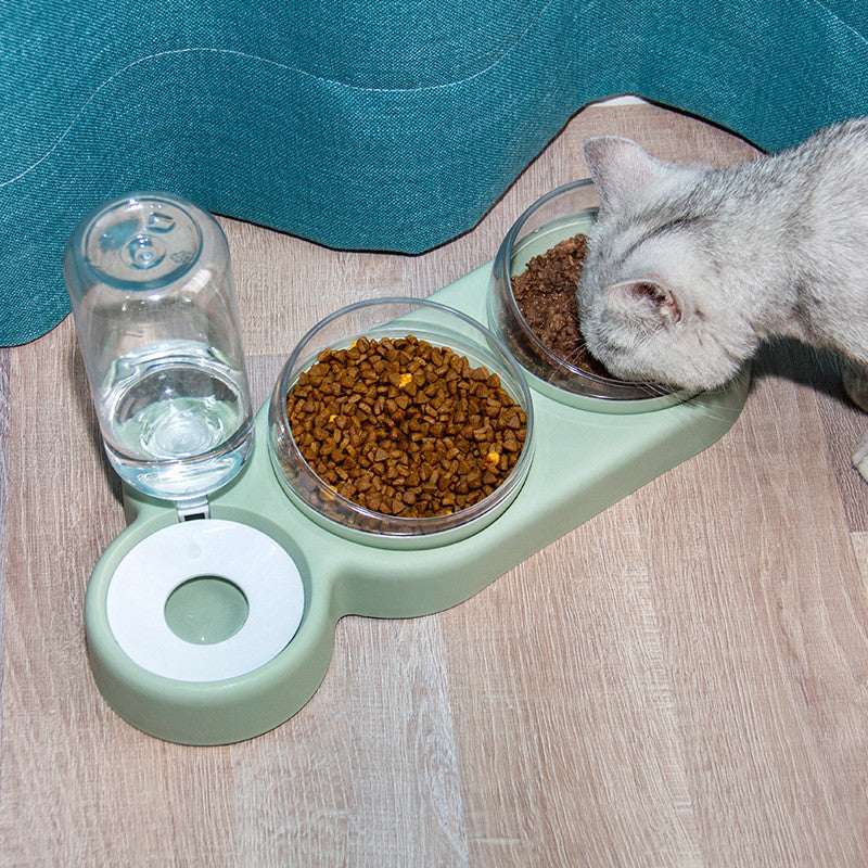 Pet Cat Bowl Automatic Feeder