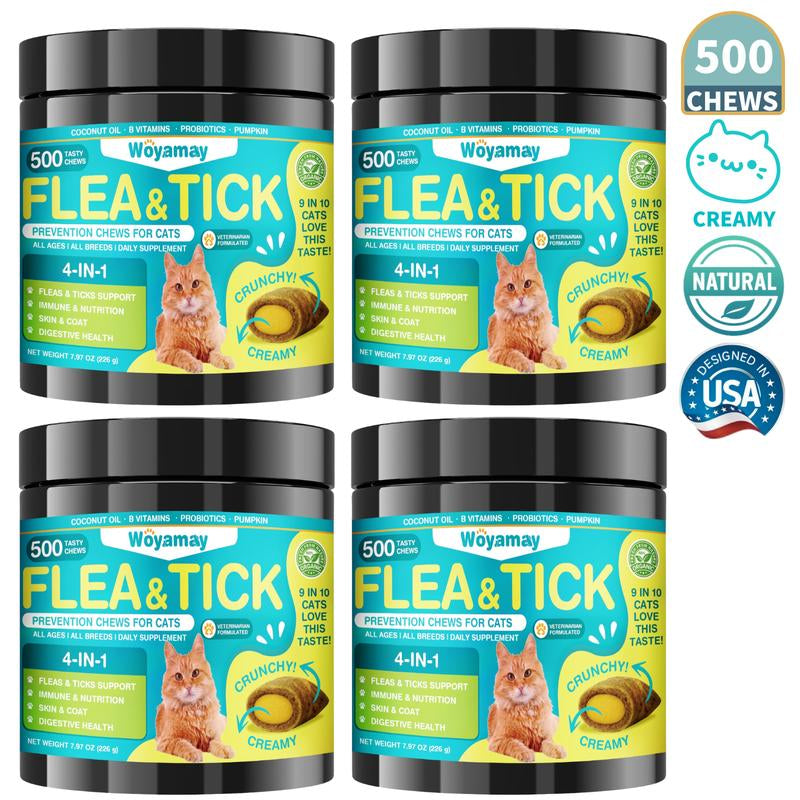 Cat Flea & Tick Chews 4-IN-1