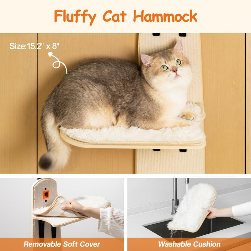 Multi-Level Door Hanging Cat Shelves Climber Door