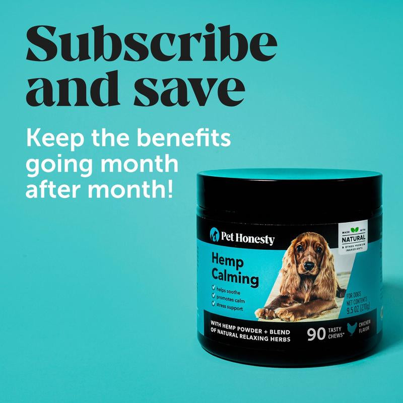 Hemp Calming Chews for Dogs (Chicken Flavor)