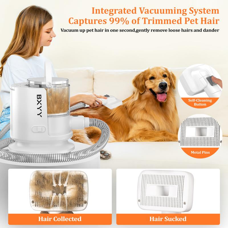 Dog and Cat Grooming Kit & 5 in 1 Pet Vacuum
