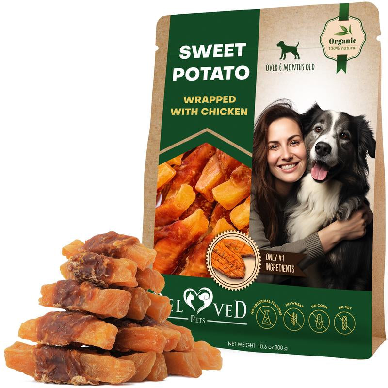 Dog Sweet Potato Wrapped with Chicken & Pet Natural Chew Treats