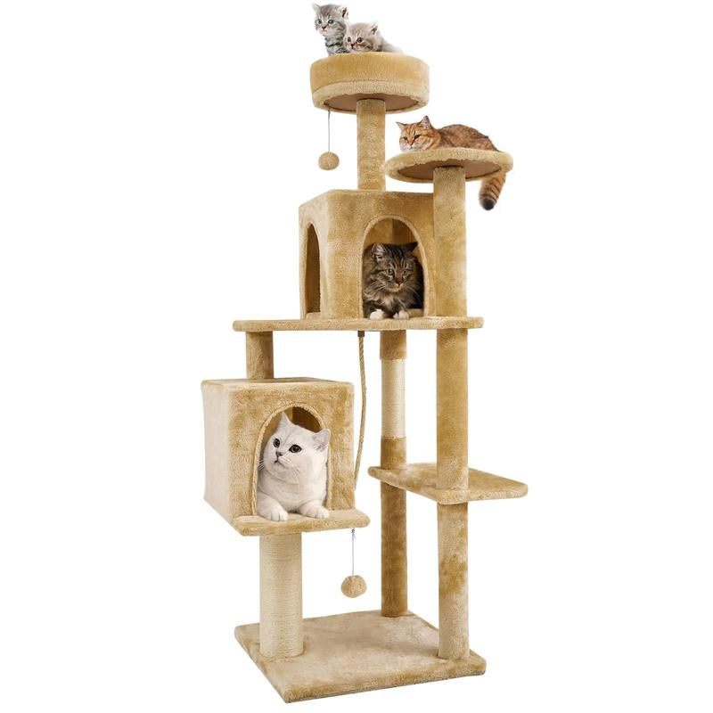 Cat Tree / Tower for Indoor with Green Leave