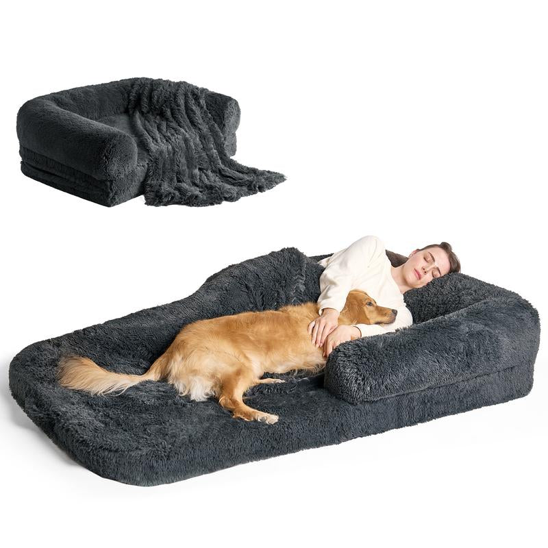 Foldable Human Dog Bed for Adult