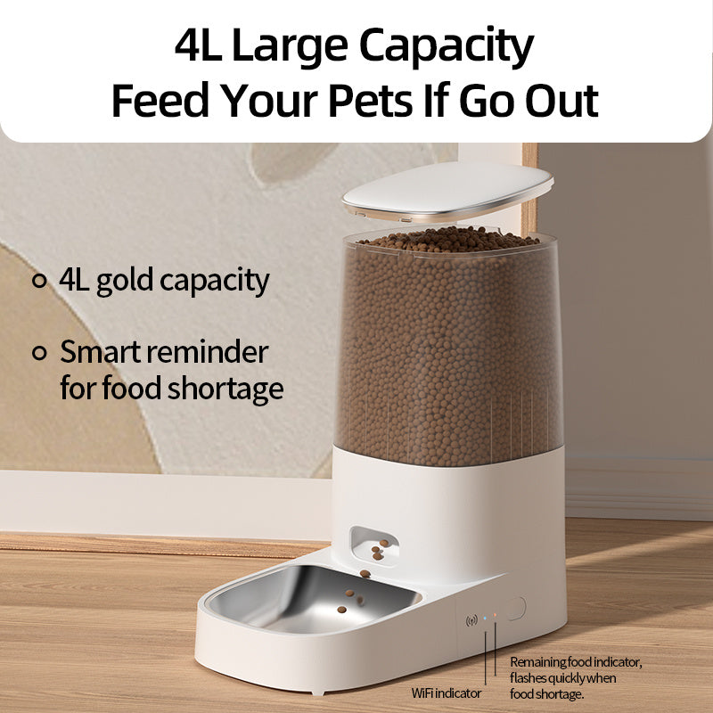 4L Automatic Pet Feeder Cat Food Dispenser