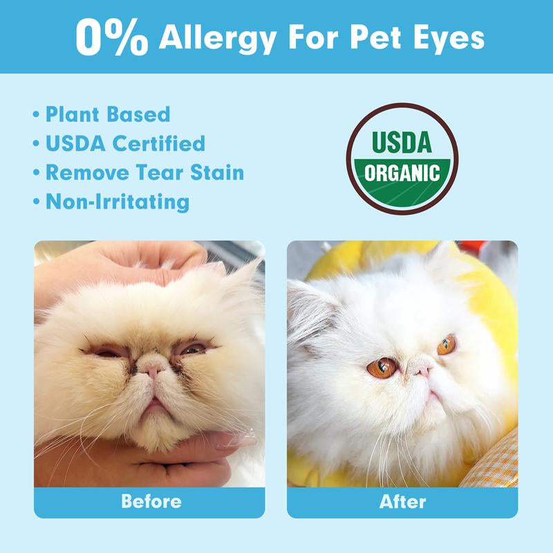 Hypoallergenic Eye Wipes for Dog & Cats