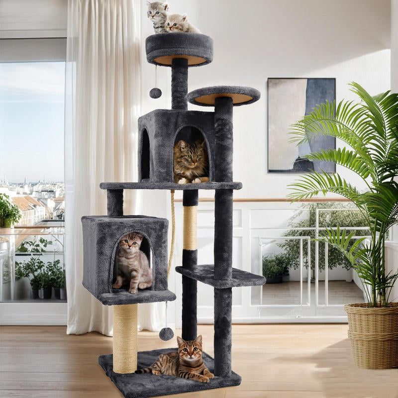 Cat Tree / Tower for Indoor with Green Leave