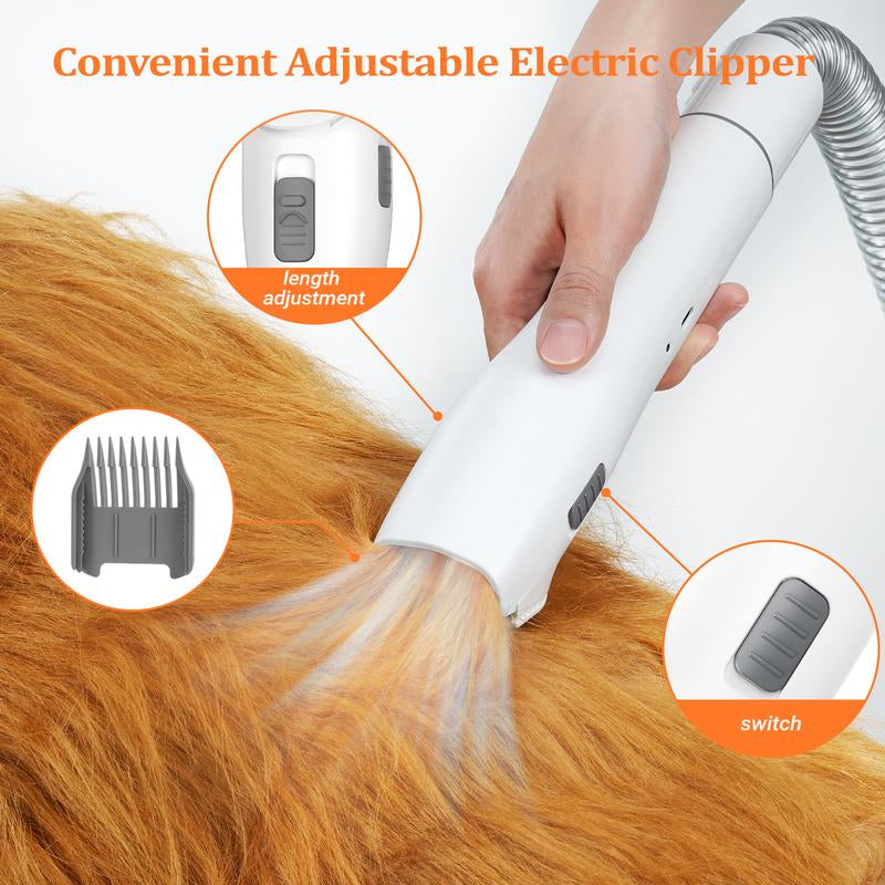 Dog and Cat Grooming Kit & 5 in 1 Pet Vacuum