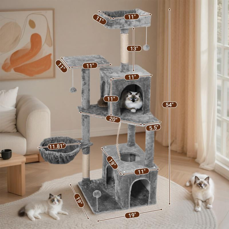 Cat Tree / Tower for Indoor with Green Leave