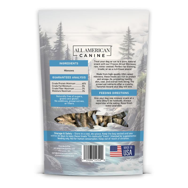 Freeze Dried Minnows Single Ingredient Treat Snack