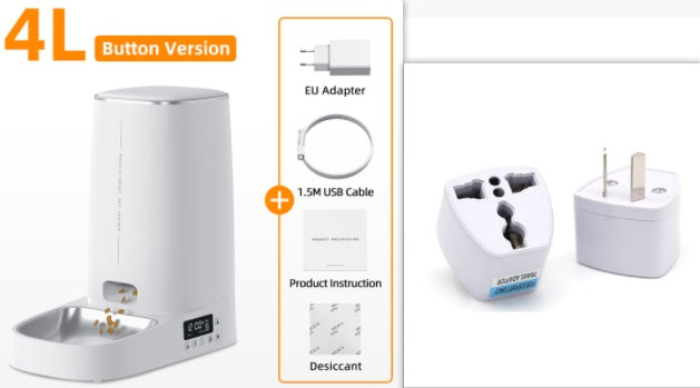 4L Automatic Pet Feeder Cat Food Dispenser