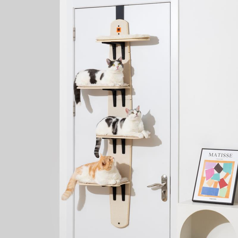 Multi-Level Door Hanging Cat Shelves Climber Door