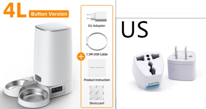 4L Automatic Pet Feeder Cat Food Dispenser