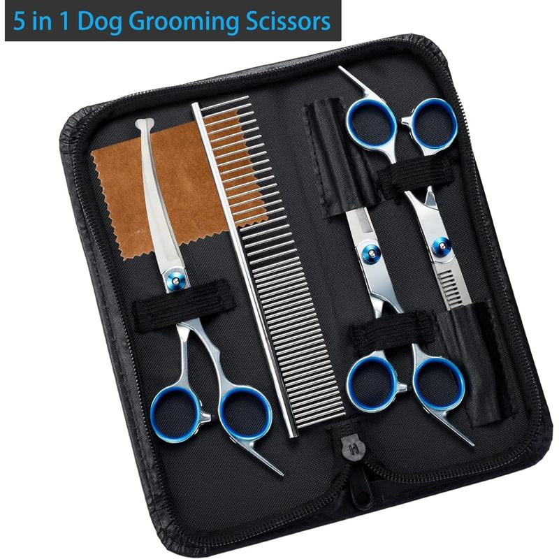5 in 1 Premium Dog Grooming Scissors