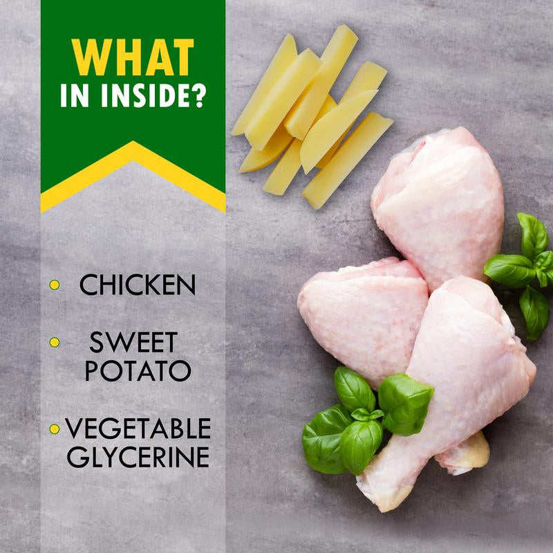 Dog Sweet Potato Wrapped with Chicken & Pet Natural Chew Treats