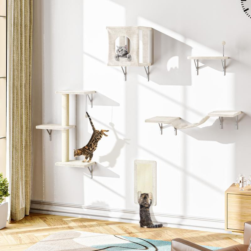 Wall Mounted Cat Climbing Frame