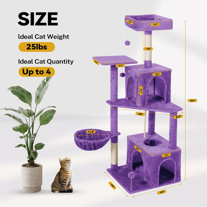 Cat Tree / Tower for Indoor with Green Leave
