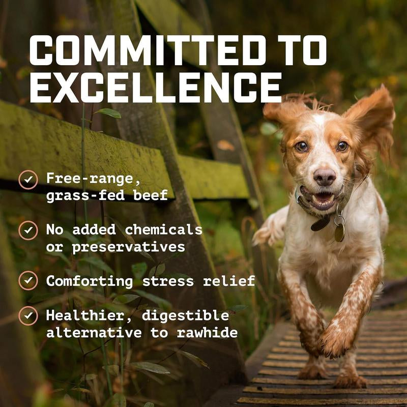 Thick Bully Stick Rings (7 Pack) Healthy, All-Natural, Long-Lasting Dog Chew Bones - Low Odor- Mixed Thickness High Protein Treats