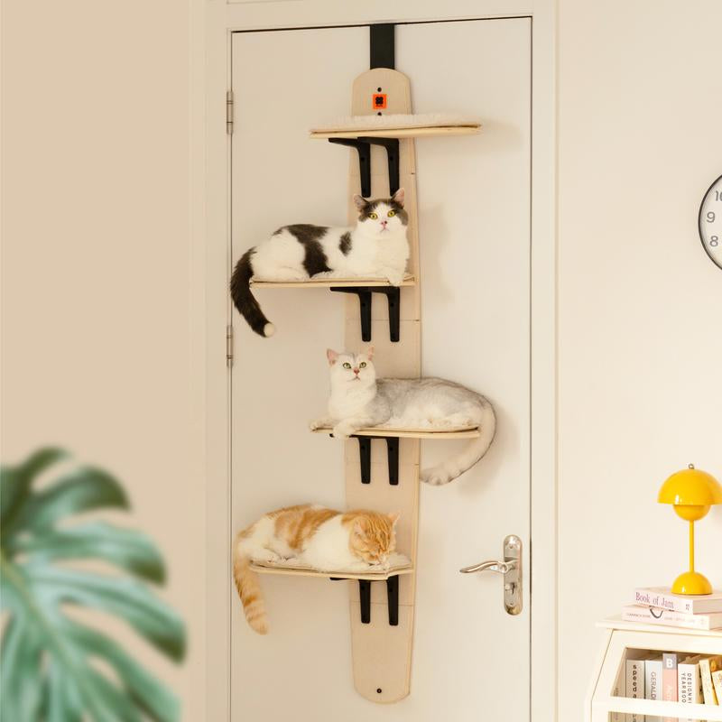 Multi-Level Door Hanging Cat Shelves Climber Door