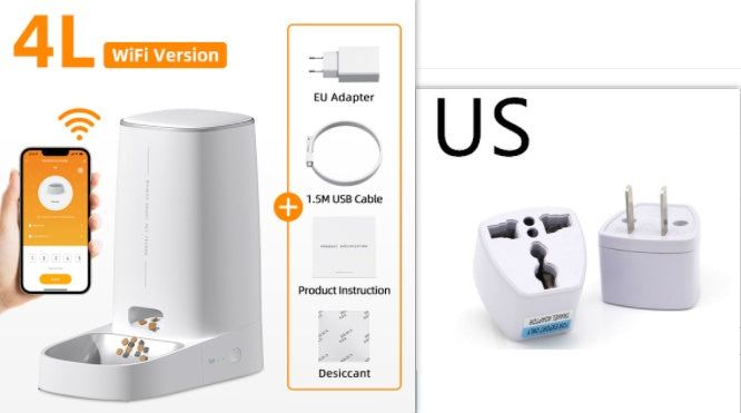 4L Automatic Pet Feeder Cat Food Dispenser
