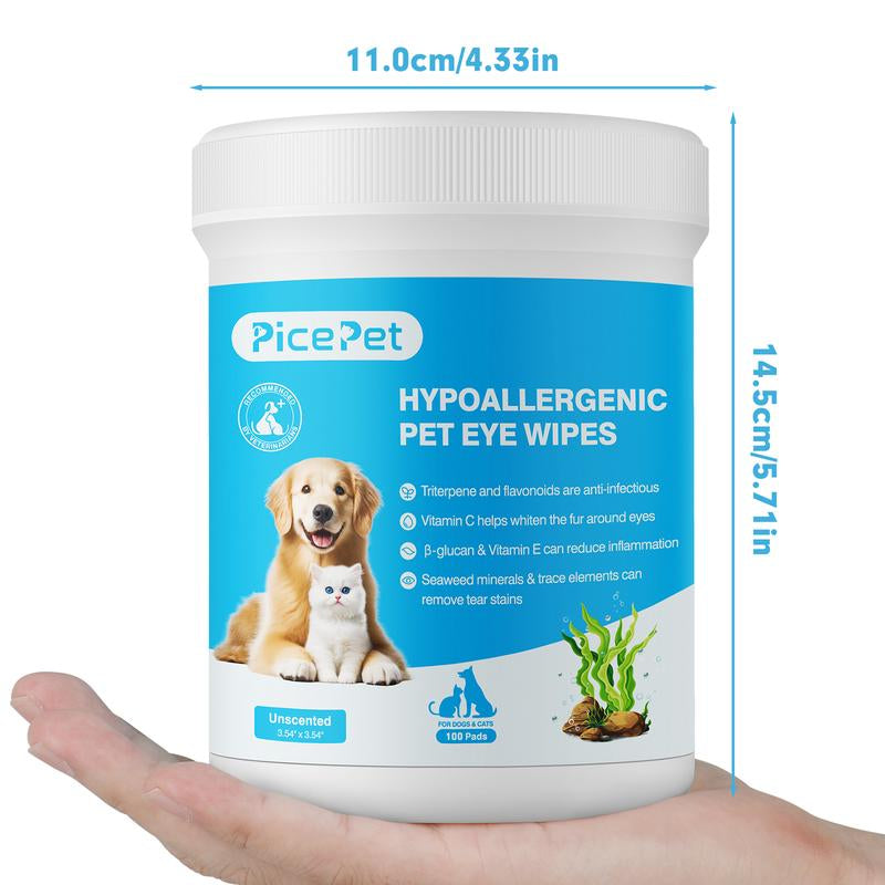 Hypoallergenic Eye Wipes for Dog & Cats
