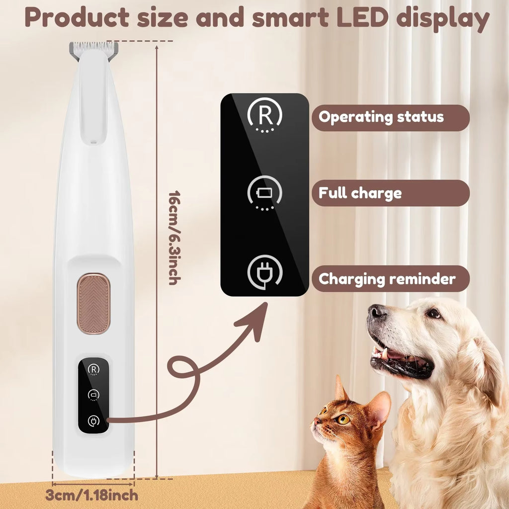 Dog & Cat Paw Trimmer with LED