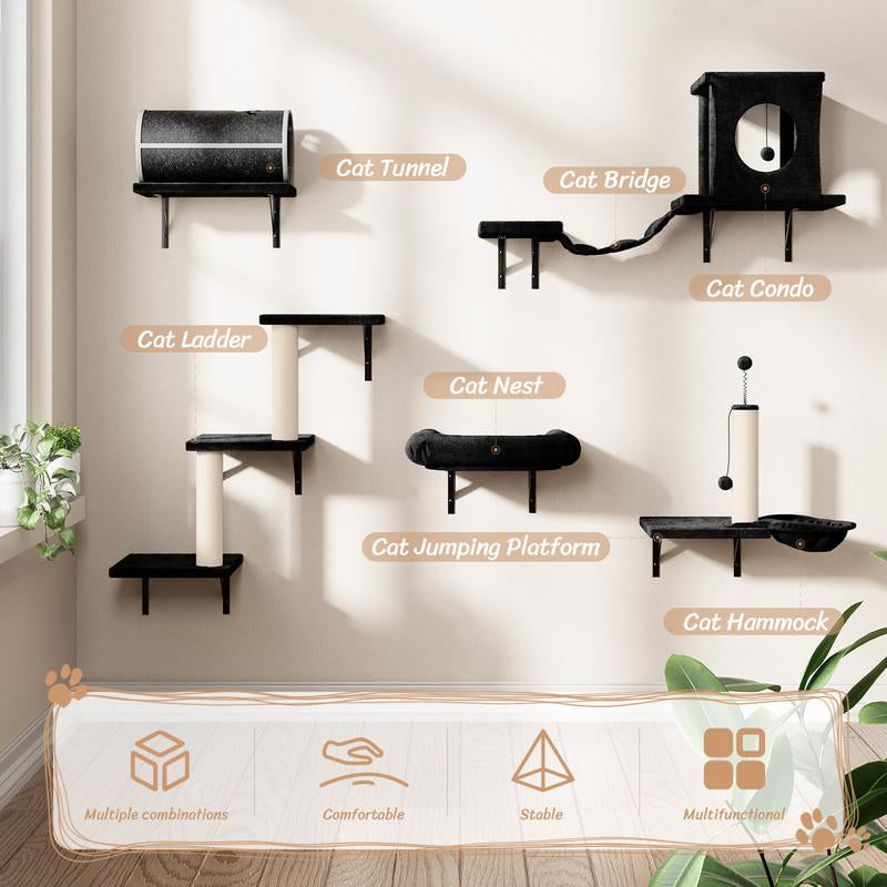 Wall Mounted Cat Climbing Frame