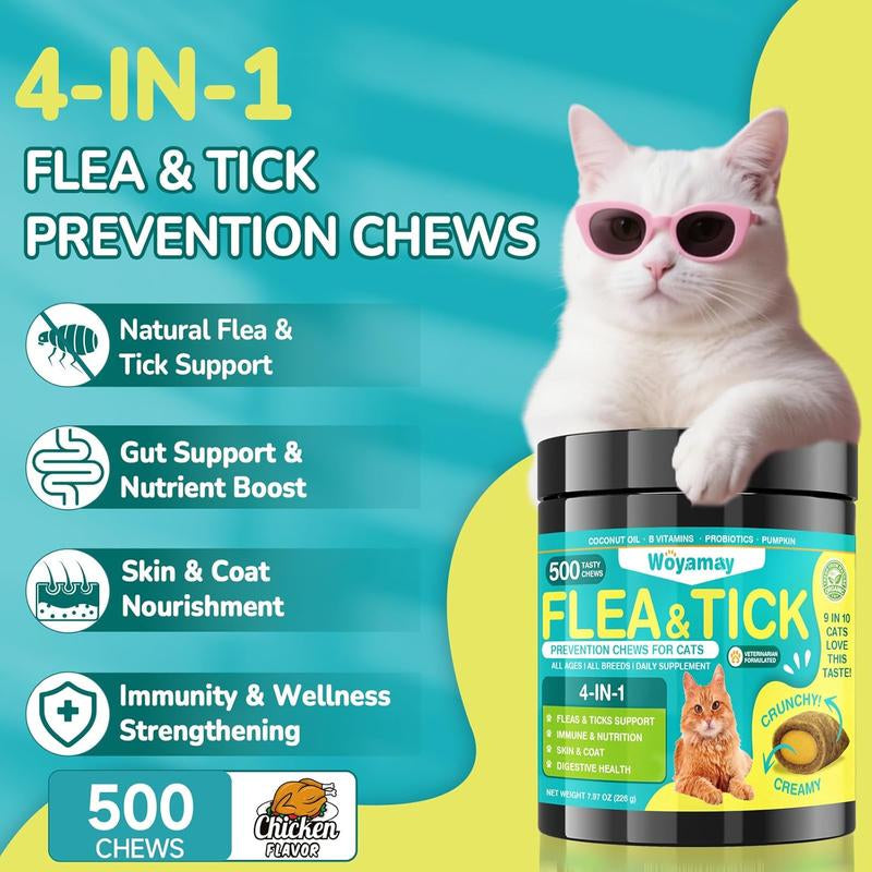 Cat Flea & Tick Chews 4-IN-1